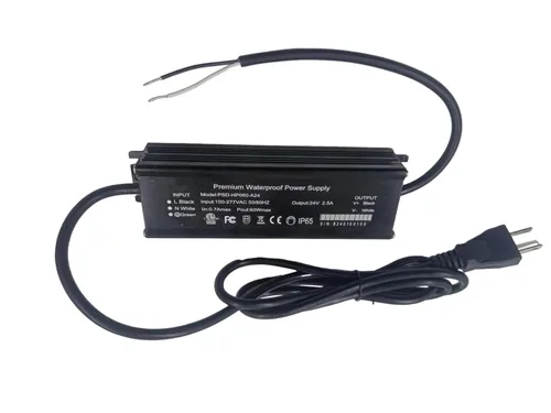 Vista 4 de Transformador LED de 100 W y 12 V con certificación ETL, fuente de alimentación impermeable IP65, adaptador de bajo voltaje de 100-277 V CA a 12 V