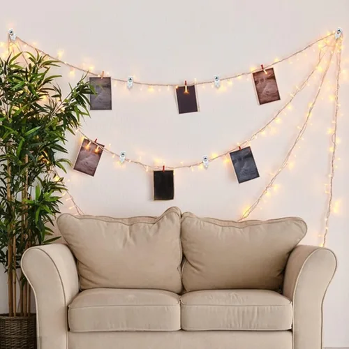 Vista 6 de Paquete de 24 clips de pared para estanterías, clips para armarios, clips de alambre con bucle, clips de estante de plástico, soportes de estante