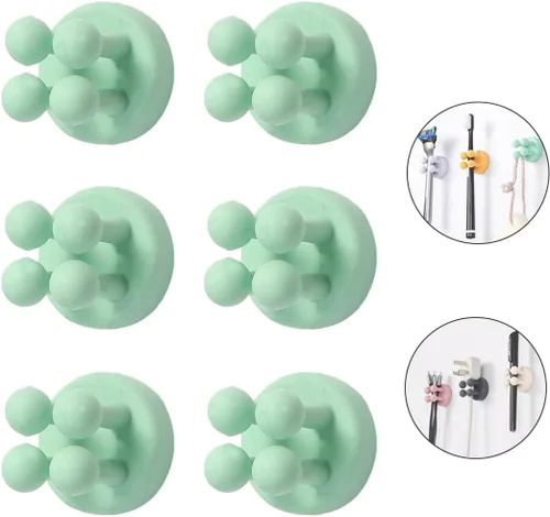 Vista 18 de Portacepillos de dientes de silicona para baños, soporte de afeitar para ducha, soporte de cepillado de dientes, soporte de pared para cepillo