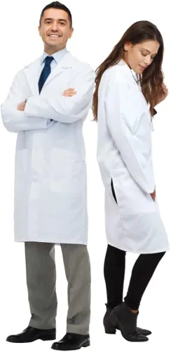 Dress Up America Lab Coat - 34 Length Doctor's Lab Coat for Men and Women, Lightweight Quality Material