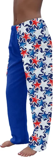 Vista 4 de Co. - Pantalones de toalla para nadadores - Estrellas patrióticas - Pantalones de toalla de algodón - Cobertura de playa