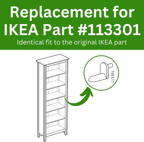 Vista 9 de Spare Hardware Parts BESTA - Pasadores para estantería (repuesto para IKEA Parte #113301) (paquete de 12)