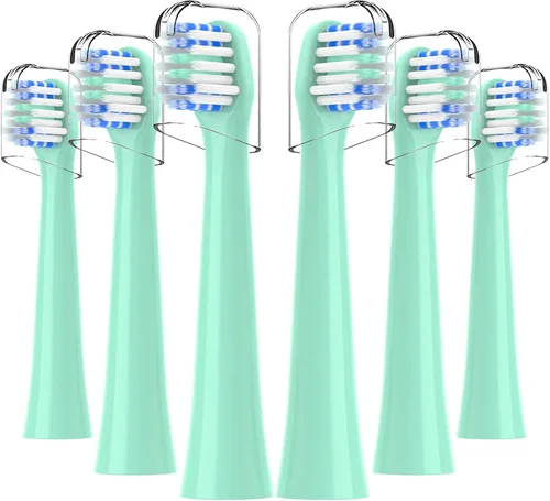 Vista 12 de Cabezales de repuesto compatibles con el cepillo de dientes Colgate Hum - Cabezales de repuesto compatibles con cepillo de dientes Hum Smart, negro