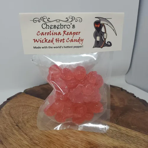 Vista 5 de Carolina Reaper - Gotas de caramelo duro picantes cocidas en hervidor