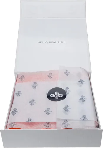 Vista 4 de France Luxe Body - Manopla de baño estilo francés, paquete de 2 unidades, naranja/naranja