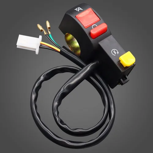 Vista 3 de weideer Interruptor universal de manillar de 12 V, encendido/apagado, 7/8 pulgadas, 0.866 in, interruptor de luz de motocicleta para scooter Pit