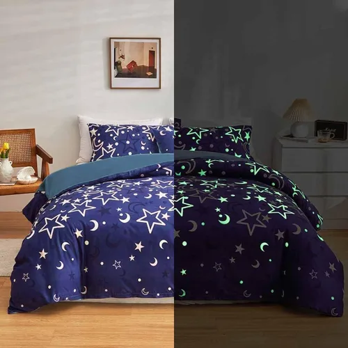 Vista 64 de Juego de ropa de cama con estampado de panal de abeja, juego de edredón con patrón hexagonal de fuego rojo y negro para niños, niñas, adolescentes