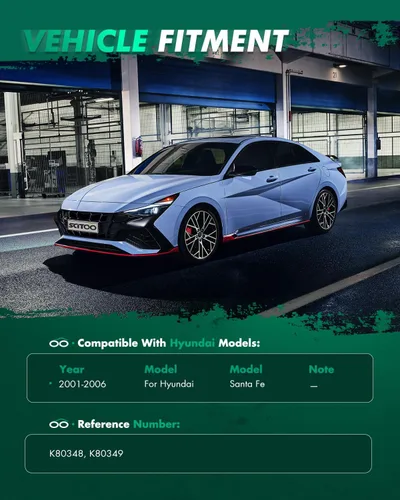 Vista 2 de Scitoo - 2 brazos de control inferior con junta de bola para Hyundai Santa Fe 2001 2002 2003 2004 2005 2006