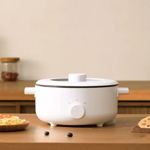 Vista 2 de Zerodis, Sobrecalentamiento y hervido en seco para pasta Shabu Shabu Sopa Hot Pot Steak Sartén eléctrica multifunción
