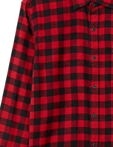 Vista 5 de Tienda Essentials - Camiseta de franela para hombre, de corte entallado y manga larga