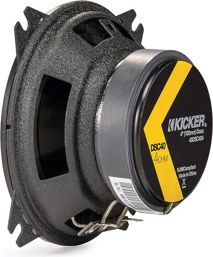 Vista 4 de KICKER DSC40 4-Inch (100mm) Coaxial Speakers, 4-Ohm (Pair)