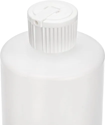 Vista 5 de Bekith Paquete de 12 botellas de plástico de 16 onzas con 24 tapas en 2 estilos, botellas de plástico recargables para champú, lociones, gel