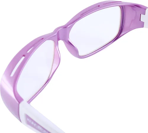 Vista 5 de Gafas de plomo, gafas de seguridad de rayos X Pb de 0.030 in, morado, 2.4 pulgadas x 2.4 pulgadas x 6.4 pulgadas