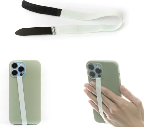 Vista 12 de TFY Correa elástica para teléfono, agarre universal delgado para el dedo, soporte antideslizante para teléfono celular, se adapta a la mayoría
