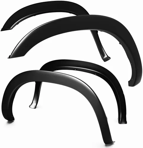 Tyger Auto Fender Flare compatible con Dodge Ram 1500 2002-2008; 2003-2009 2500 3500 6.5 pies, estilo de fábrica pintable negro de textura fina, 4