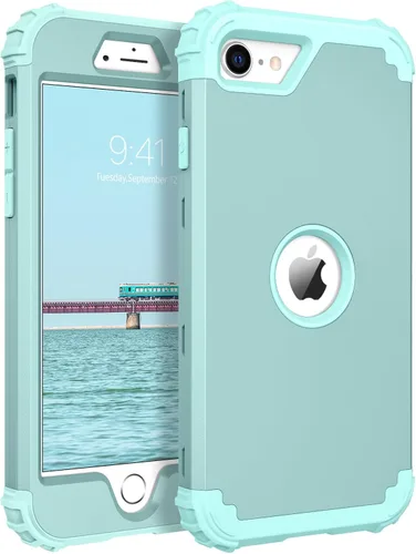 Vista 37 de BENTOBEN Funda para iPhone SE 2022 y iPhone SE 2020, resistente 3 en 1, cuerpo completo, resistente, a prueba de golpes, híbrida de policarbonato