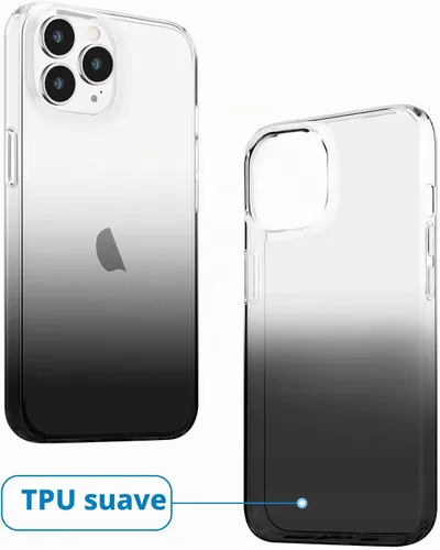 Vista 6 de JJGoo Funda compatible con iPhone 14 Pro Max transparente, protectora, a prueba de golpes, delgada y fina, cubierta de parachoques suave, fundas