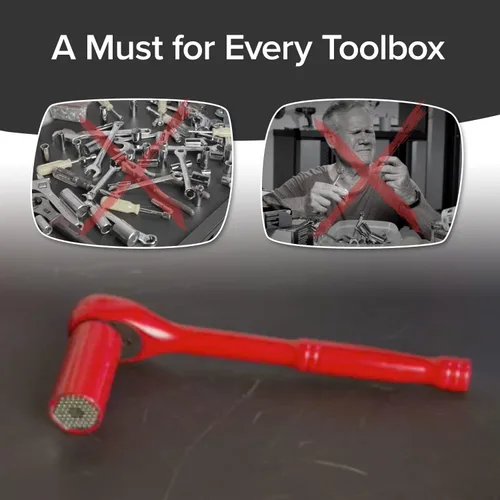 Vista 6 de Red Dog Enchufe con adaptador de taladro, se adapta a la mayoría de tuercas y pernos, uso con llaves de vaso y taladros eléctricos, varillas