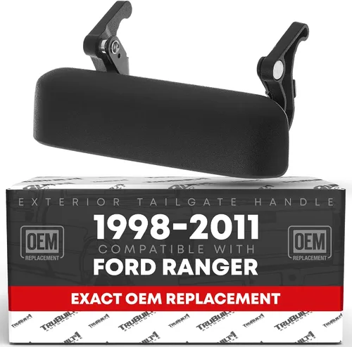 T1A Manija de compuerta trasera - Compatible con Ford Ranger 1998-2011 - Negro texturizado - OEM 1L5Z9943400AAA, 1L5Z-9943400-AAA, 1L5Z