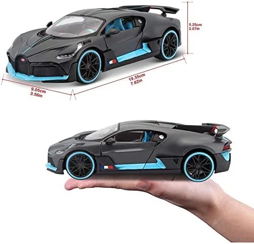 Vista 4 de Maisto Tech Bugatti Divo Gris Oscuro 1/24 Diecast Modelo Auto
