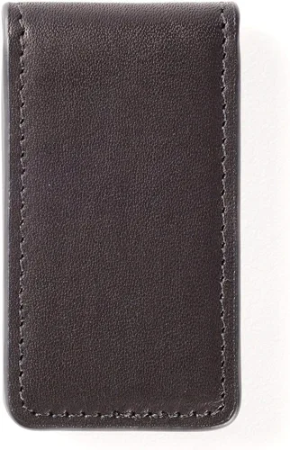 Vista 5 de Leatherology Black Oil Clip magnético para dinero para hombre