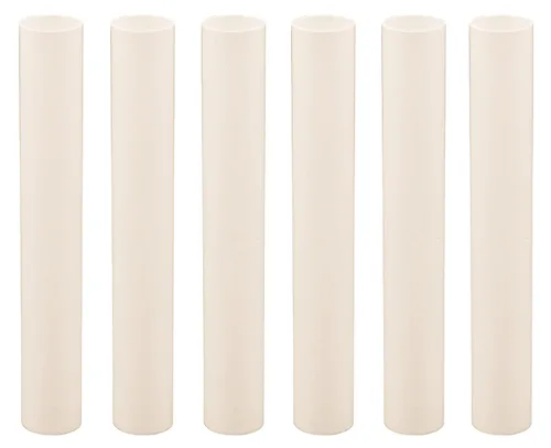Vista 6 de Creative Hobbies Fundas de plástico para velas de 1.75 pulgadas de alto, color crema, fundas para candelabros, fundas para candelabros E12, juego