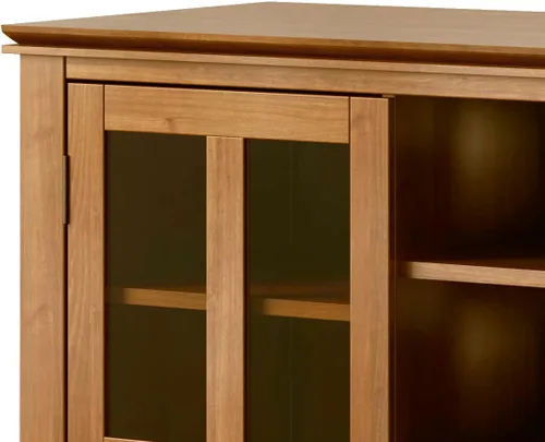 Vista 7 de SIMPLIHOME Artisan Solid Wood Wide TV Media Stand for TVs