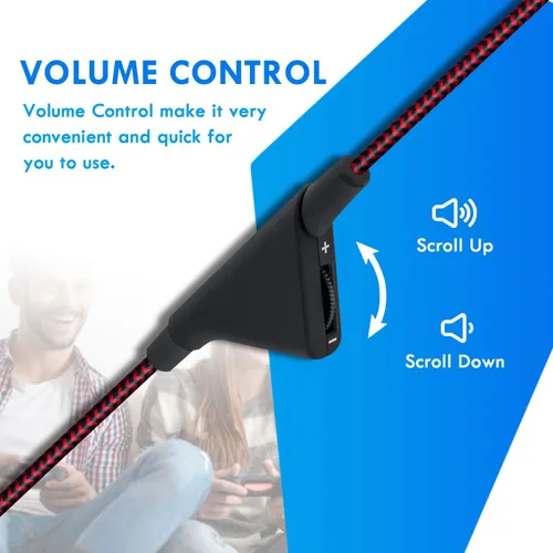 Vista 4 de Wigearss Cable de repuesto para auriculares Astro A10 A40 con control de volumen y función de silencio en línea, 6.5 pies, cable trenzado duradero