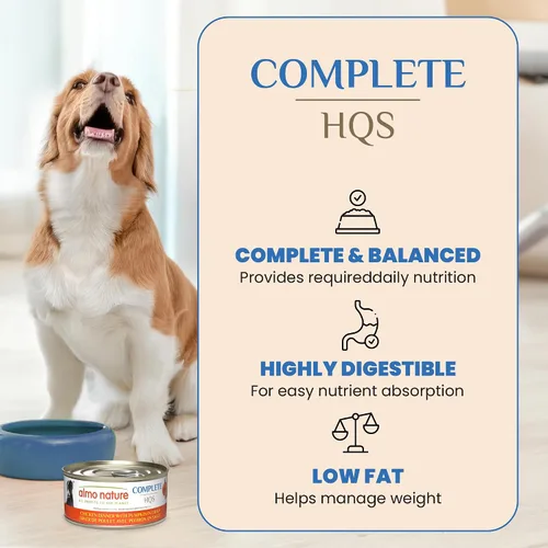 Vista 3 de almo nature HQS - Comida húmeda completa para perros, cena de pollo con calabaza, 5.5 onzas (paquete de 48)