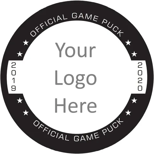 Vista 3 de Discos de hockey con logotipo de equipo personalizado