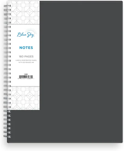 Vista 5 de Blue Sky Smart Notes cuaderno profesional, anillado, 8.5 x 11 pulgadas, negro (14713)
