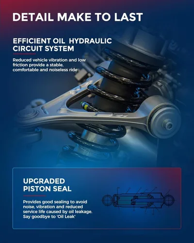Vista 17 de KAX Puntales traseros para Toyota 2007 2008 2009 2010 2011 Camry, 2008 2009 2010 2011 2012 amortiguadores traseros rápido completo conjunto