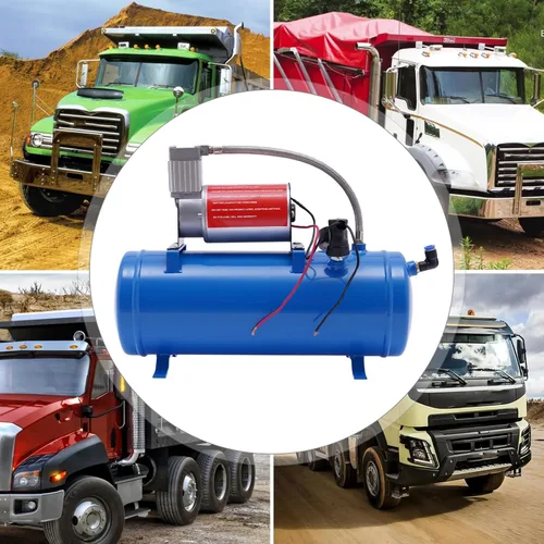 Vista 3 de CNCEST Compresor portátil de bocina de aire de 1.6 galones, kit de sistema integrado de compresor de 100 psi, herramientas de aire eléctricas