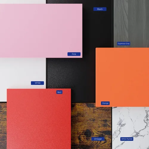 Vista 27 de Pamray - Escritorio de computadora de 32 pulgadas para espacios pequeños con bolsa de almacenamiento, escritorio de trabajo de oficina en casa