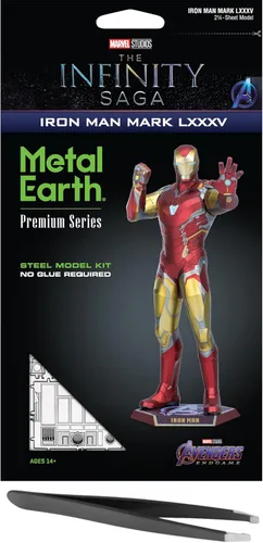 Metal Earth Serie Premium Marvel Iron Man Mark LXXXV Kit de modelo de metal 3D con pinzas Fascinaciones