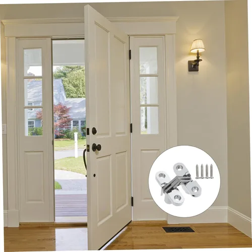Vista 6 de Angoily Bisagra oculta bisagras invisibles para puerta de gabinete Swing Bisagras ocultas para cocina y muebles