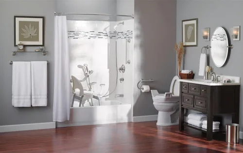 Vista 3 de Barra de sostén tipo manija, con elegancia de diseñador, de 24 pulgadas, LR8724D1GCH