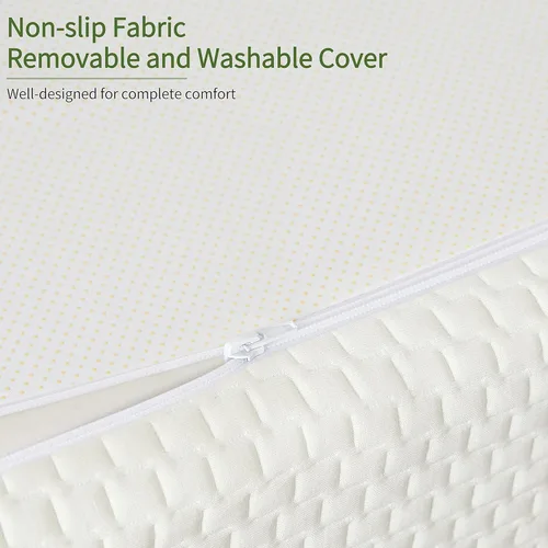 Vista 5 de Colchón individual de espuma viscoelástica de 6 pulgadas en una caja para niños con funda de bambú transpirable, colchón de gel de firmeza media