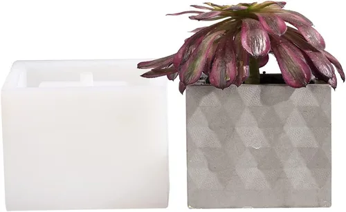 Vista 9 de Molde de maceta de silicona hecho a mano maceta que hace el molde para la decoración de la oficina