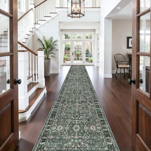 Vista 61 de Alfombra de pasillo lavable de 2 x 3: alfombras antideslizantes con parte trasera de goma, alfombra de cocina suave, alfombra pasillo estilo granja