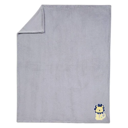 Vista 6 de Trend Lab Jungle Roar - Juego de ropa de cama transpirable de 4 piezas para cuna de bebé, incluye edredón, 2 sábanas ajustables para cuna y falda