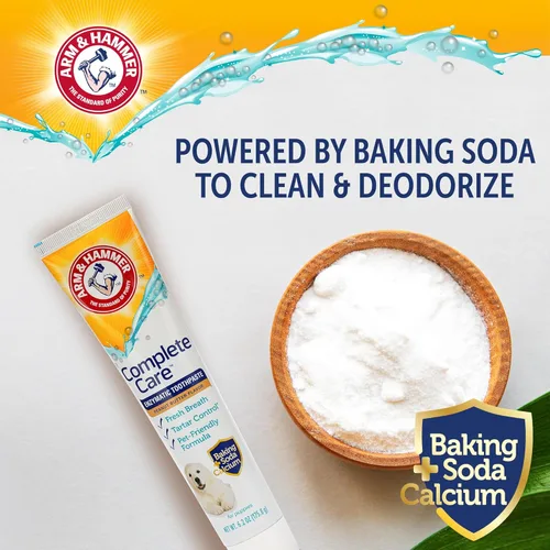 Vista 7 de Arm & Hammer Complete Care - Pasta de dientes enzimática para cachorros, sabor a mantequilla de maní, pasta de dientes enzimática para perros