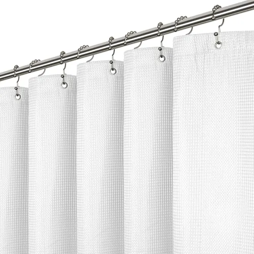 Vista 27 de LiBa Forro de cortina de ducha PEVA con 12 anillos de plástico, forro de ducha impermeable 8G para baño, forro de cortina de ducha de 72 x 72