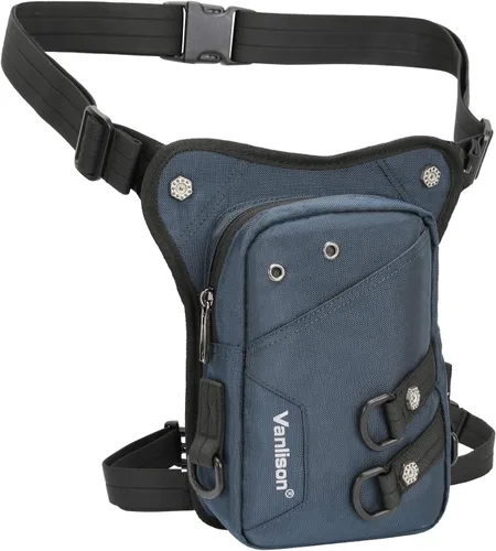 Vista 9 de Impermeable Airsoft táctico gota pierna bolsa bolsa panel motocicleta bolsa