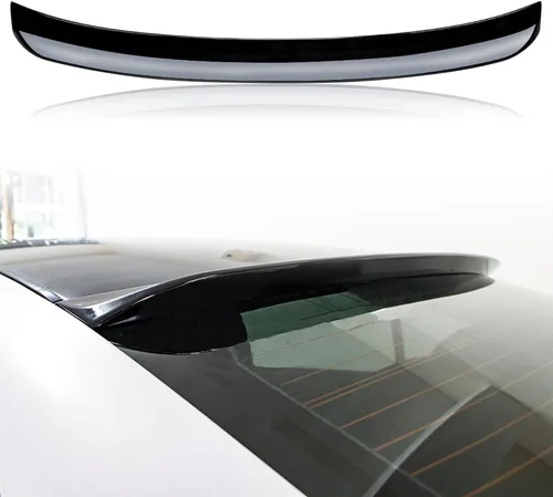 Alerón de techo negro brillante compatible con alerón de ventana trasera Infiniti Q50 Q50S Sedan 2014-2024 Brillo negro
