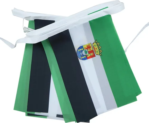 Vista 117 de Guatemala 19.7 ft BUNTING Flag 20 banderas 9'' x 6'' - Banderas de cuerda guatemalteca 5.9 x 8.3 in - AZ FLAG