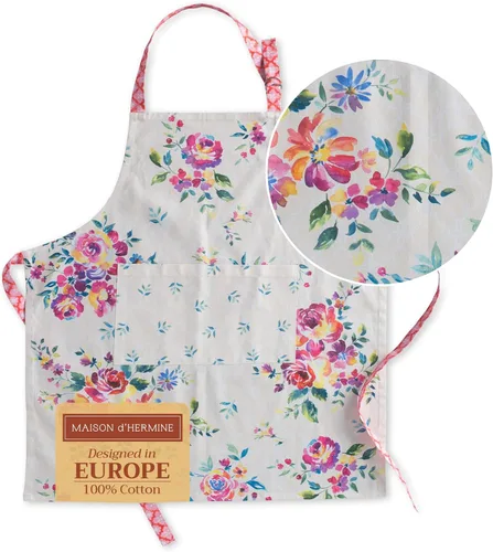 Vista 126 de Maison d' Hermine Delantal 100% de algodón para mujeres con bolsillo de cocina delantal de chef para hombres, decoración de Pascua
