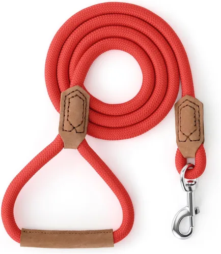 Vista 16 de Mile High Life Correa corta para perros grandes, correa de cuerda corta para perro con cierre resistente de metal resistente, conexión a medida