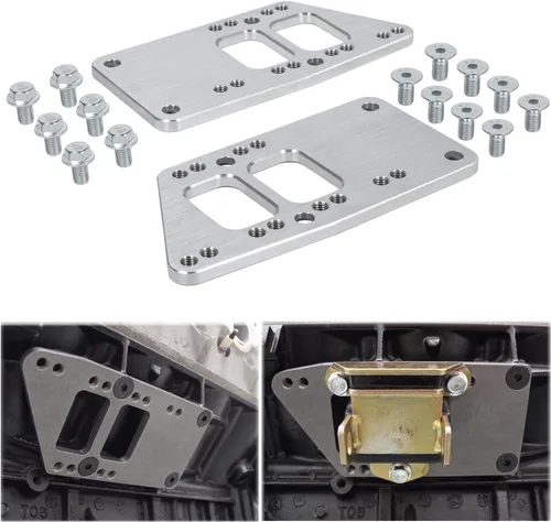 para LS Swap Placas Adaptadoras de Montaje de Motor - Soporte Universal de Intercambio de Bloque Pequeño LS Conversion Ajustable Compatible con LS1