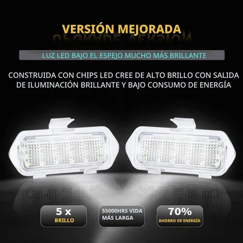 Vista 2 de Luces LED para espejos de charco para Chevy Silverado 1500 Classic Avalanche 1500 2500 GMC Sierra 1500 Classic Cadillac Escalade/Escalade ESV EXT
